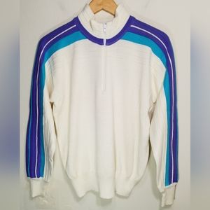 Vintage REI Wool Blend 1/2 Zip Pullover Knit Sweater Men's Size Medium